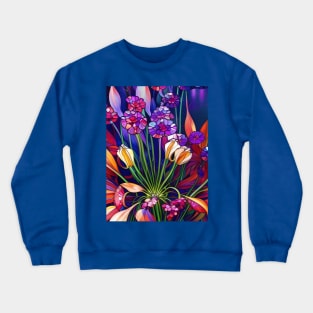 Beautiful Crystalline Flowers Crewneck Sweatshirt